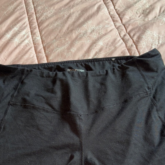 Maurices Women's Black Bike Shorts Plus Size 1X Lot of 6 pair - Picture 4 of 8